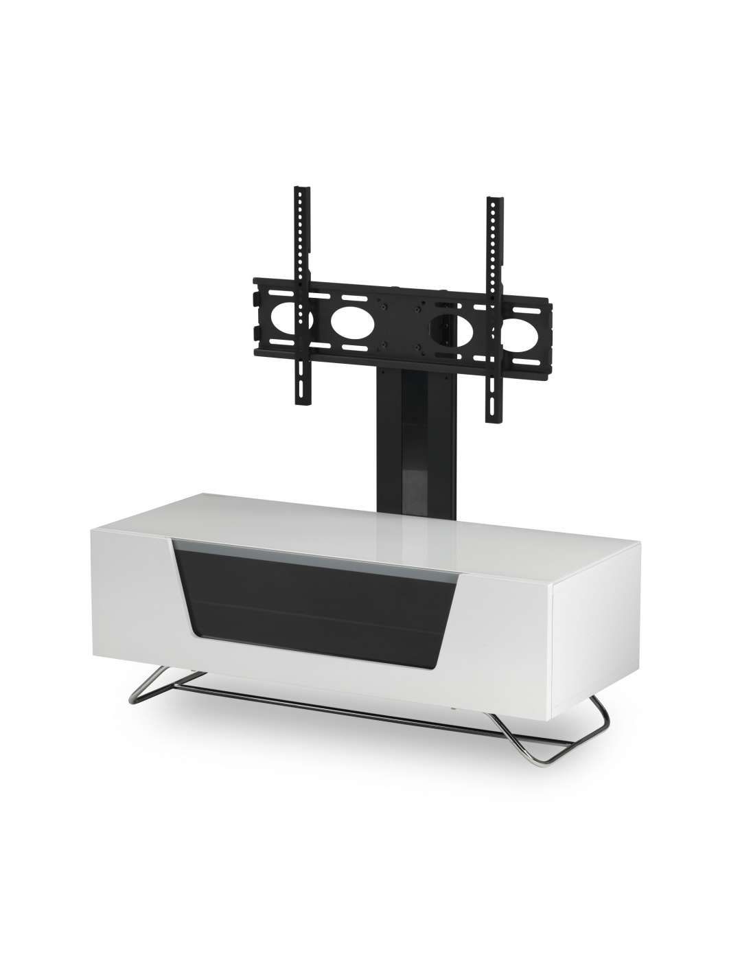 Alphason Chromium Cantilever Tv Stand Cro2 1000bkt Wh | 121 Tv Mounts Throughout White Cantilever Tv Stands (View 9 of 20)
