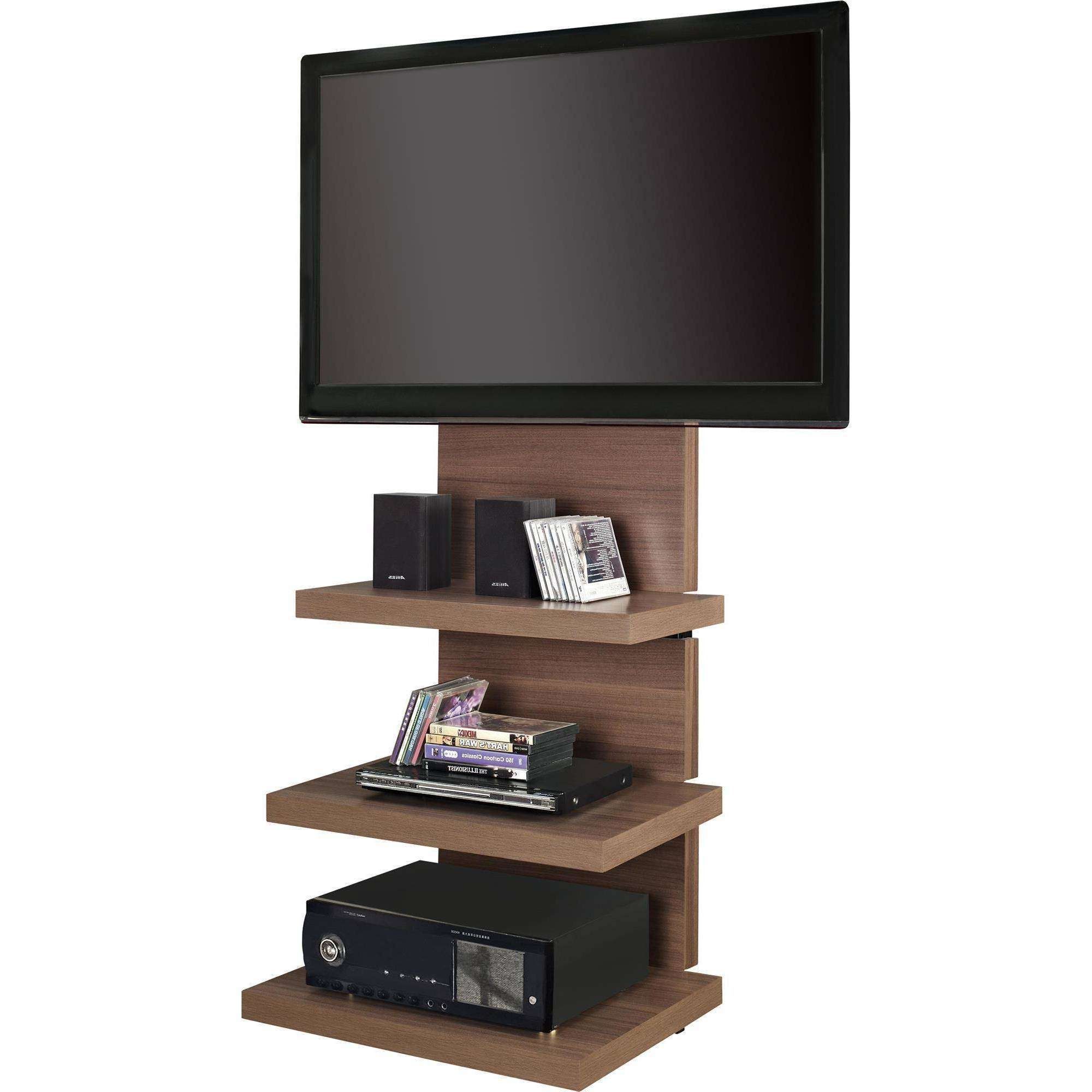 Altra Wall Mount Tv Stand With 3 Shelves, For Tvs Up To 60" | Ebay Throughout Wall Mounted Tv Stands With Shelves (Gallery 2 of 15)