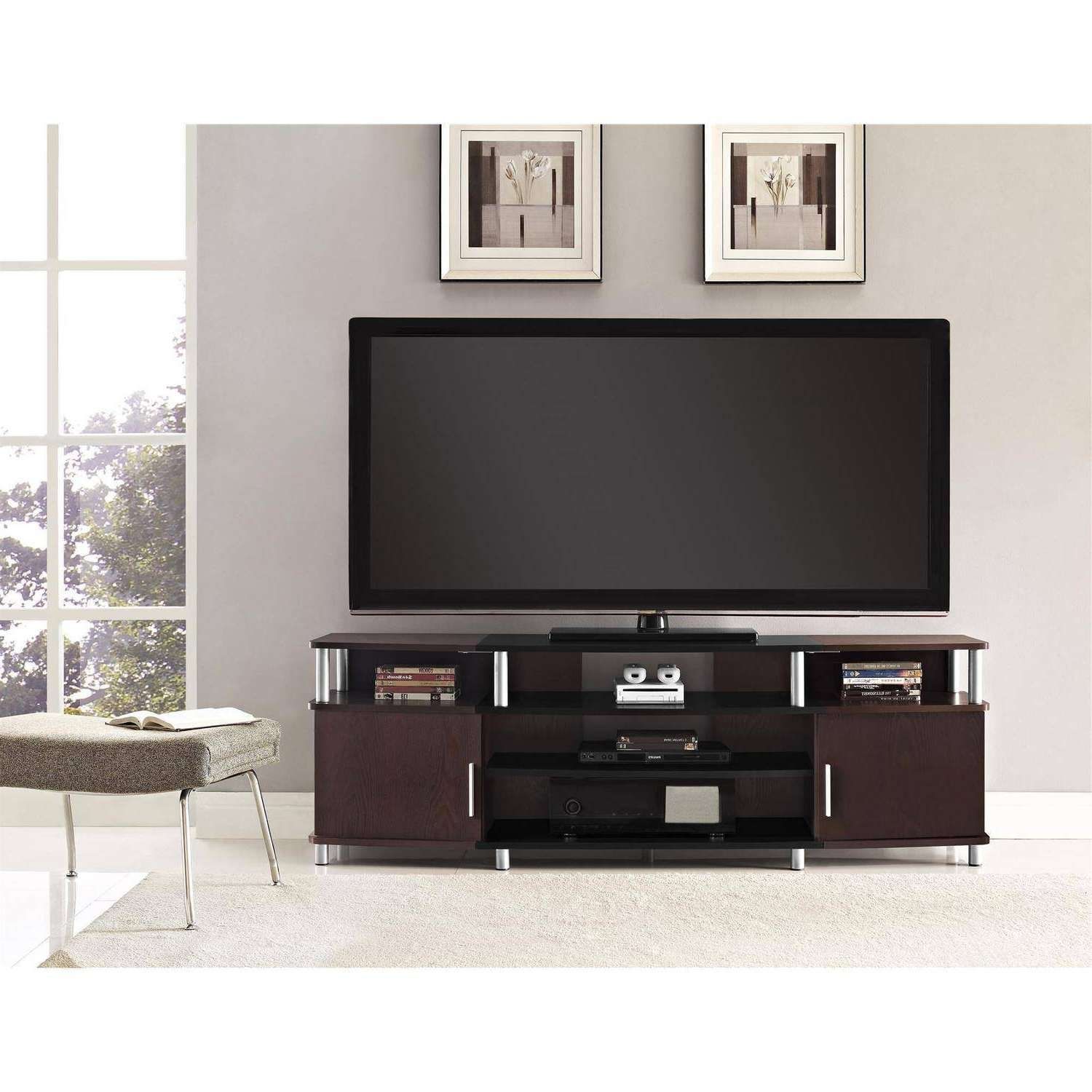 Ameriwood Home Carson Tv Stand For Tvs Up To 70", Multiple Colors Pertaining To Tv Stands For 70 Inch Tvs (Gallery 1 of 20)