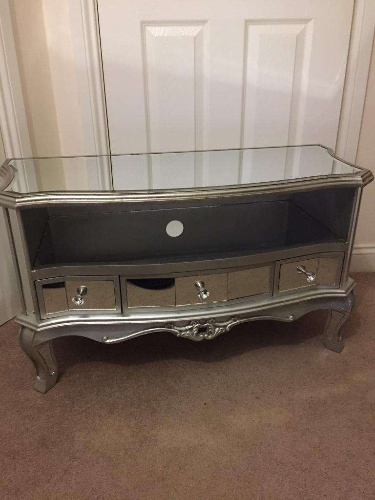 Argente Mirrored Tv Cabinet (new) | In Moortown, West Yorkshire Regarding Mirrored Tv Cabinets (View 8 of 20)