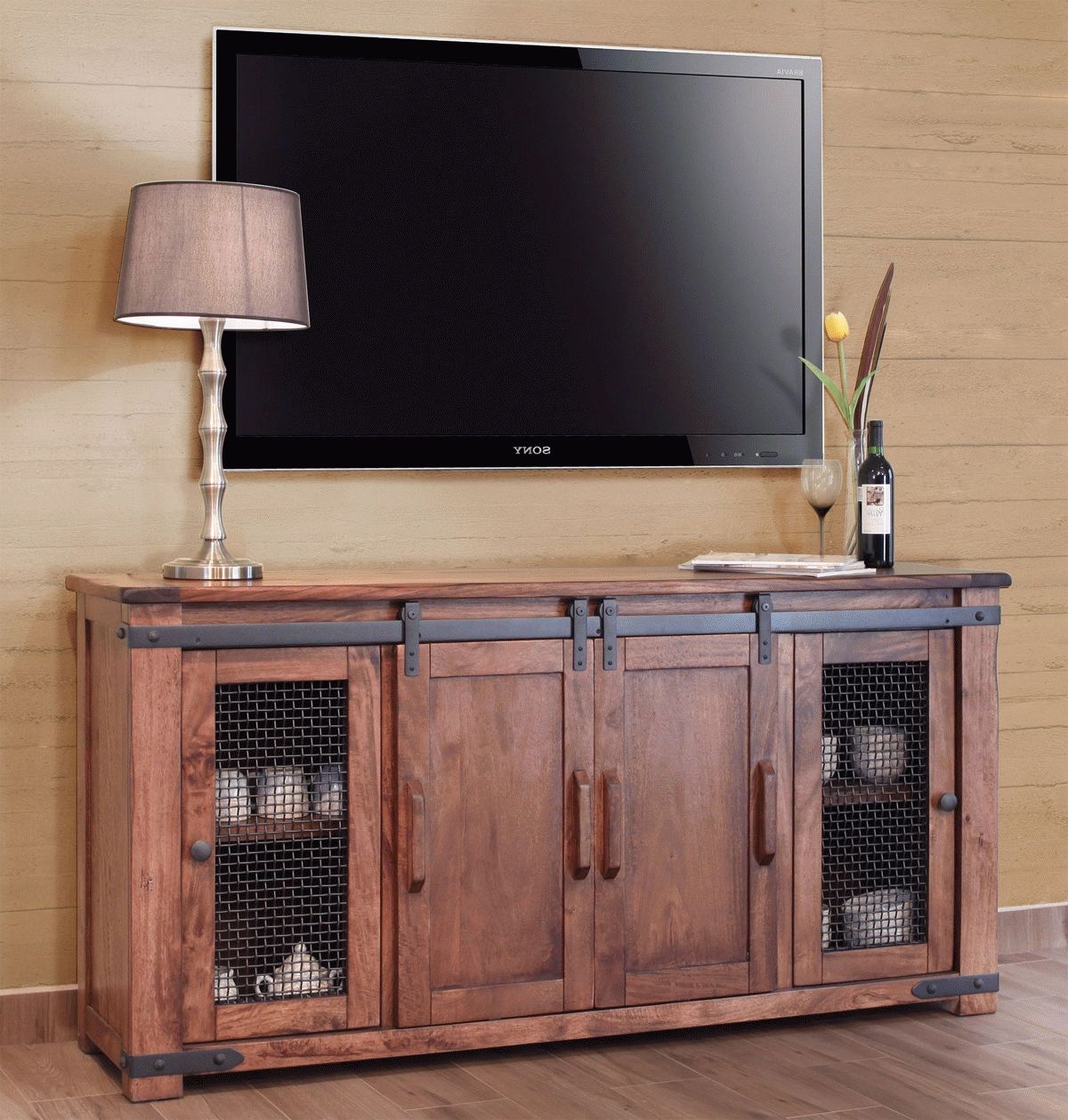 Barn Door Tv Stand, Rustic Barn Door Tv Stand, Rustic Tv Stand Intended For Rustic Oak Tv Stands (View 15 of 15)