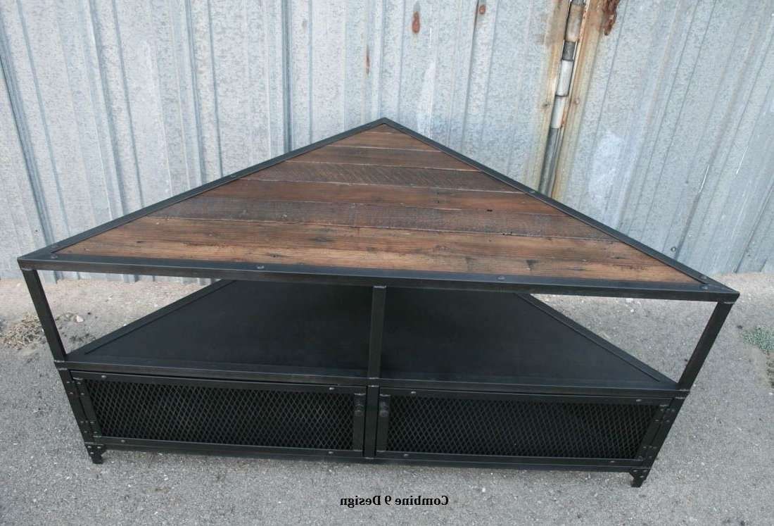 Buy A Handmade Corner Unit / Tv Stand. Vintage/modern Industrial With Regard To Corner Unit Tv Stands (Gallery 1 of 15)
