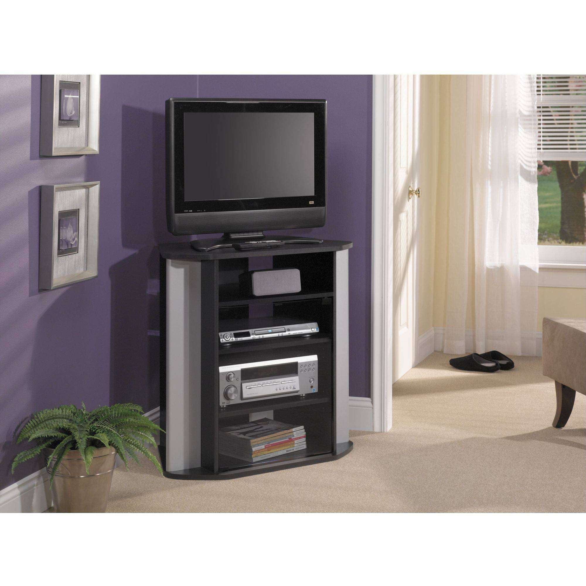 Corner Tv Stands – Walmart Within 24 Inch Tall Tv Stands (View 1 of 15)