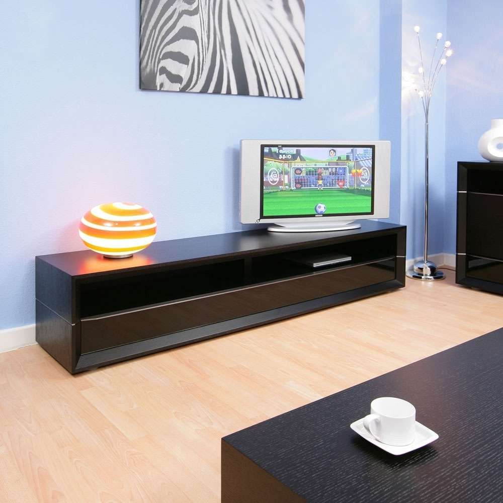 Featured Photo of 2024 Popular Long Black Tv Stands