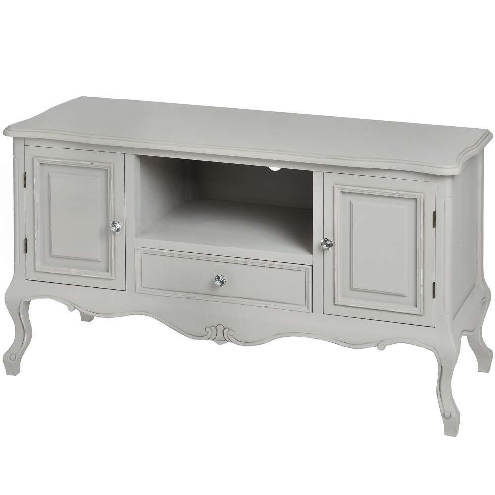 Fleur Shabby Chic Tv Cabinet | Shabby Chic Furniture Range With Shabby Chic Tv Cabinets (View 3 of 20)