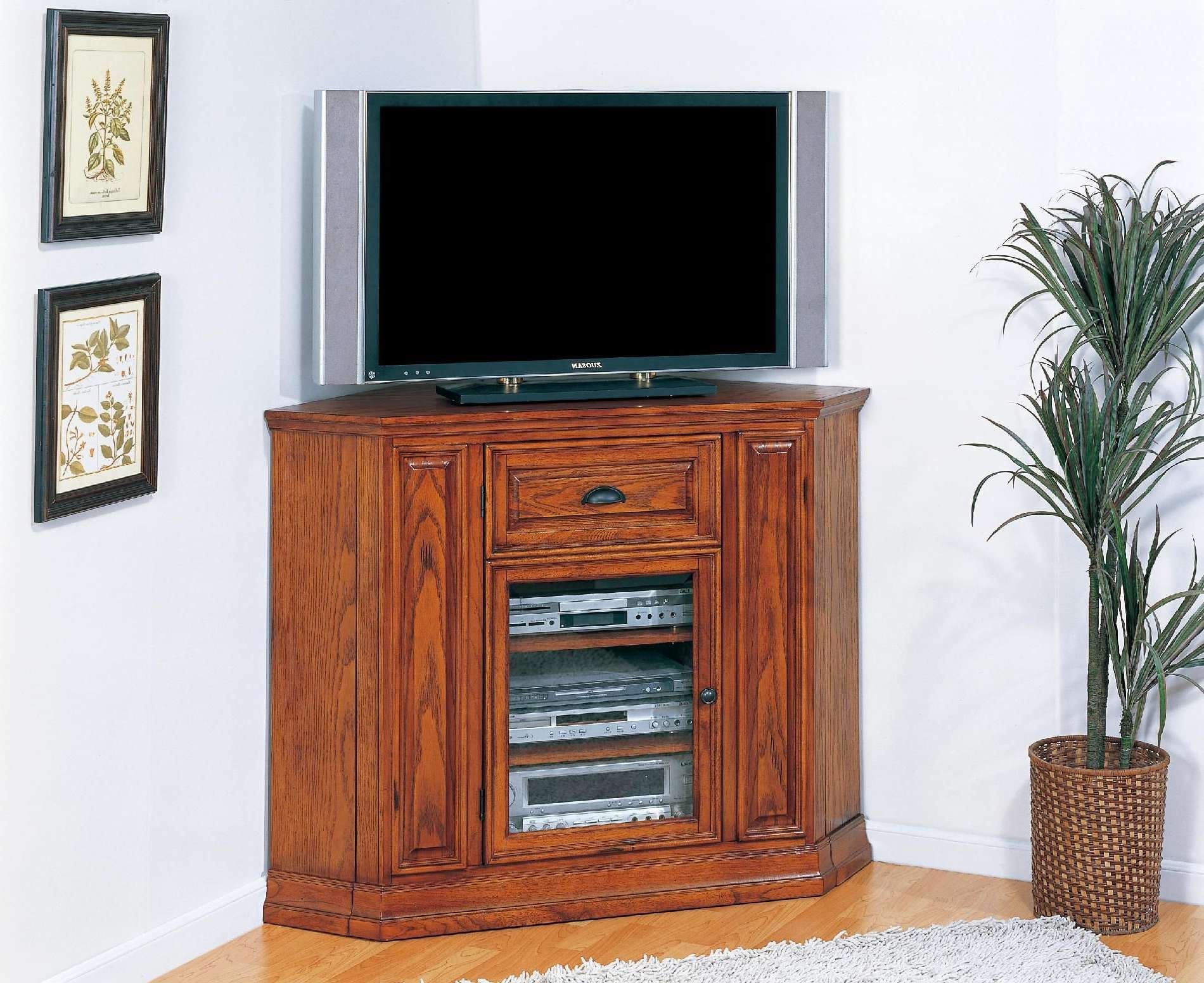 Furniture. Clasic Black Lacquer Mahogany Wood Corner Tv Stand With Pertaining To Mahogany Corner Tv Cabinets (Gallery 15 of 20)