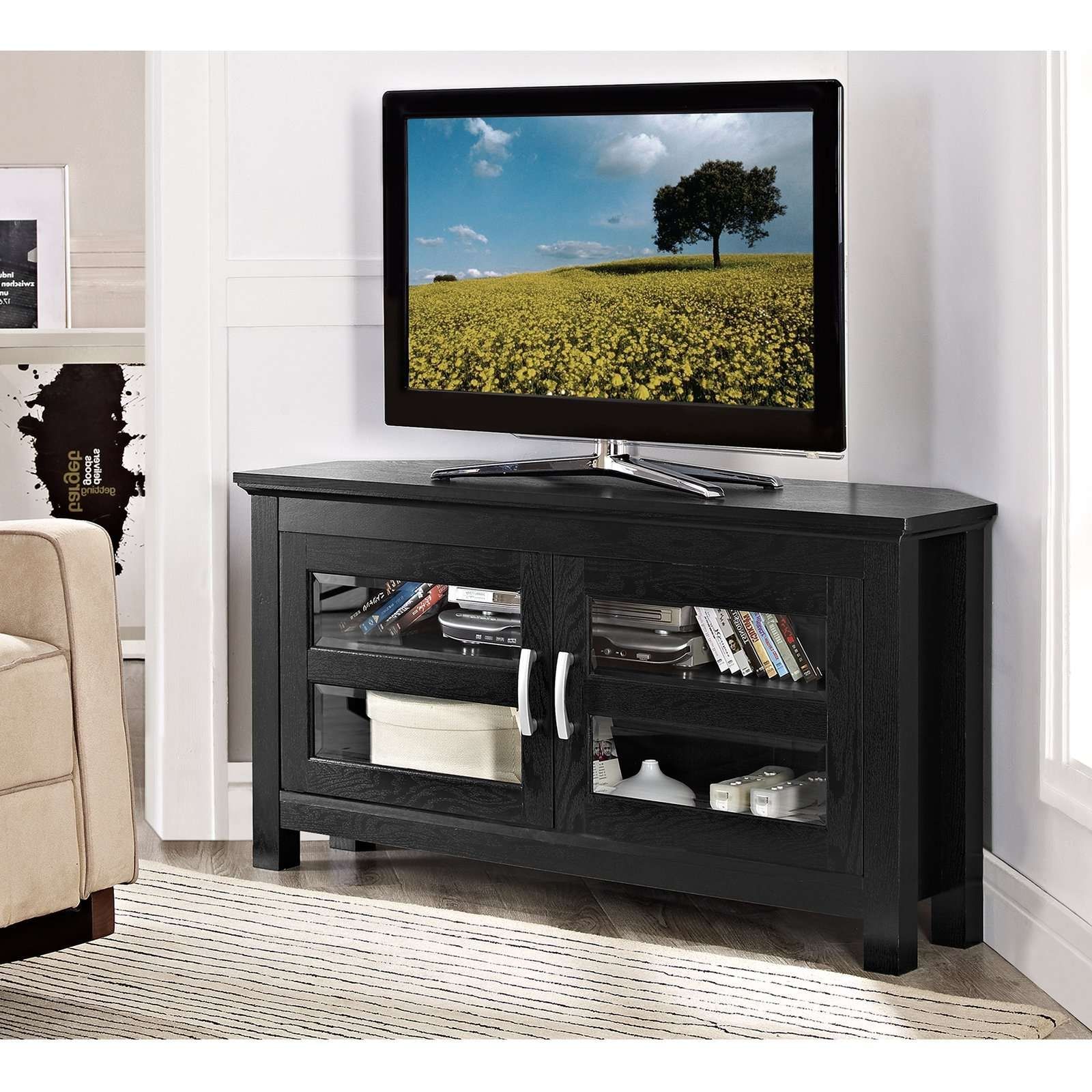 Furniture. Wonderful Design Of Wooden Tv Stands With Mount To With Silver Corner Tv Stands (Gallery 4 of 15)