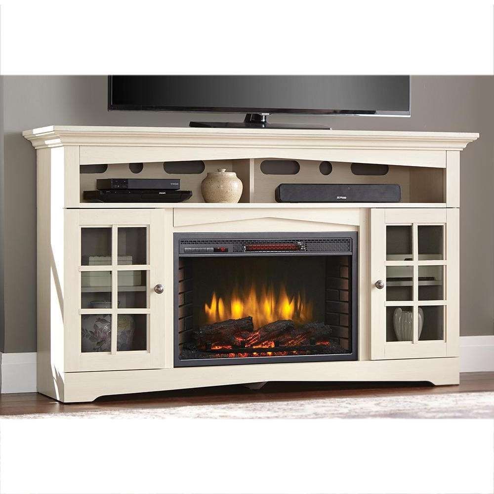 Home Decorators Collection Avondale Grove 59 In. Tv Stand Infrared Regarding 50 Inch Fireplace Tv Stands (Gallery 12 of 15)