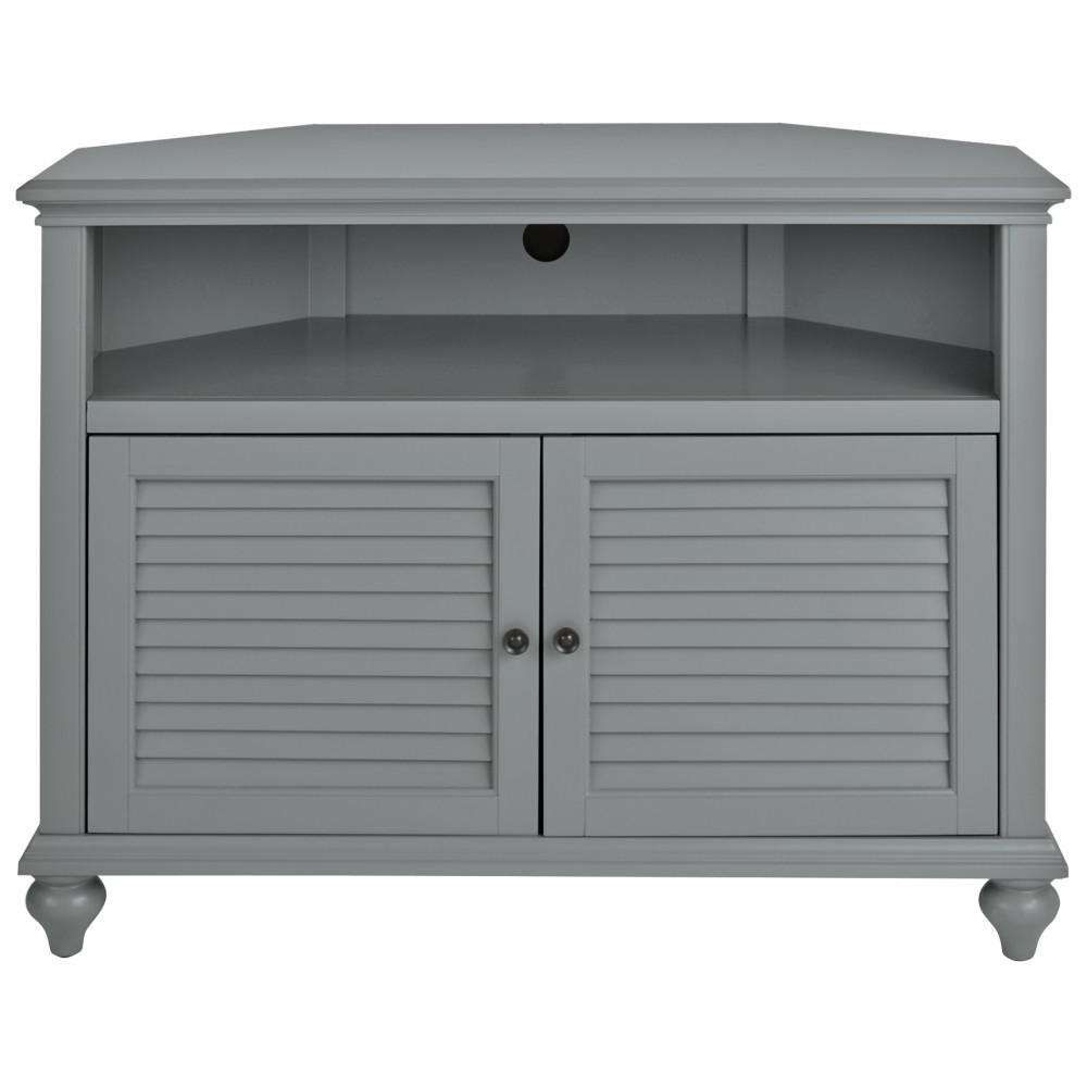 Home Decorators Collection Hamilton 31 In. H Grey Highboy Corner With Regard To Grey Corner Tv Stands (Gallery 1 of 20)