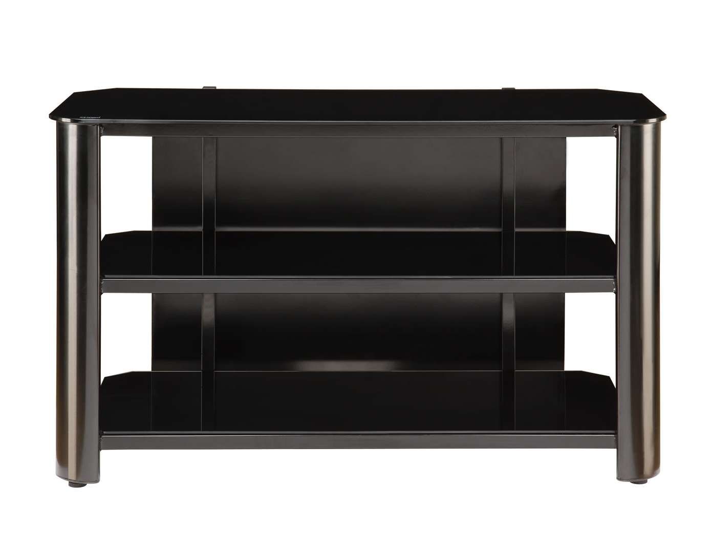 Innovex Black Glass Tv Stand Tpt42g29 Within Glass Tv Stands (View 14 of 15)