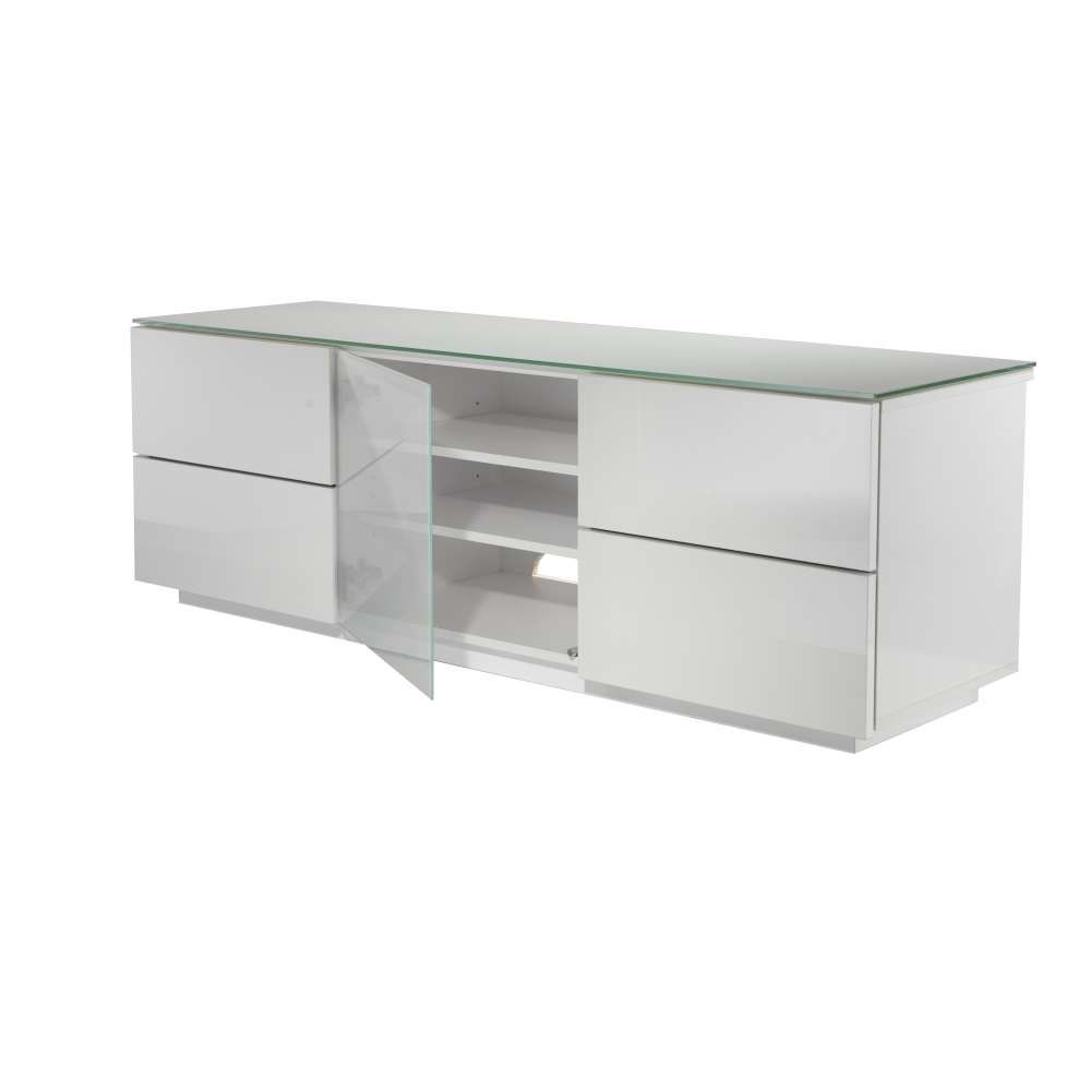 London Designer High Gloss White T.v Stand | Allans Furniture Within Tv Stands White (Gallery 18 of 20)