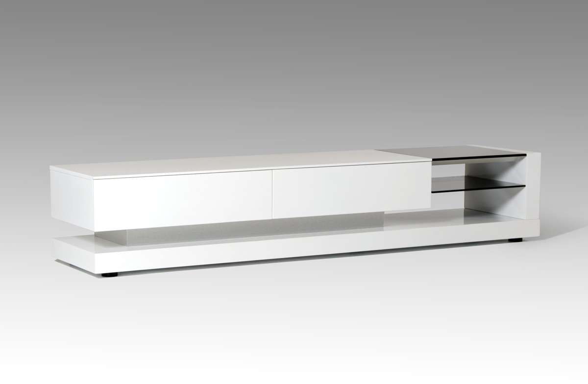 Mali Modern White Tv Stand Regarding Long White Tv Stands (View 1 of 15)