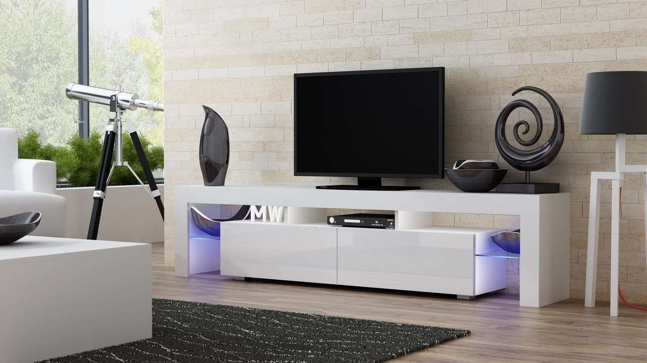Milano 200 Width Modern Tv Stand – Concept Muebles Intended For Modern Style Tv Stands (View 1 of 15)