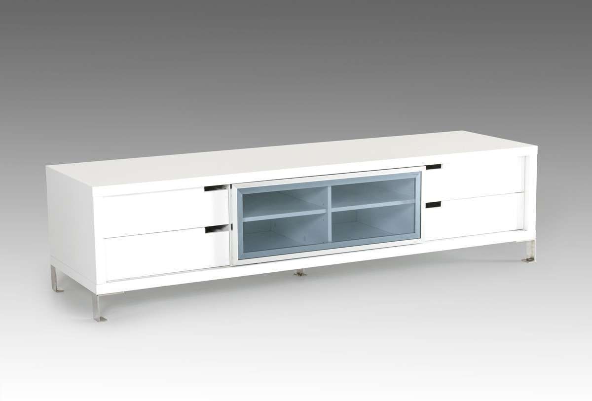 Modrest Edward Modern White Tv Stand With Regard To White Modern Tv Stands (View 4 of 15)