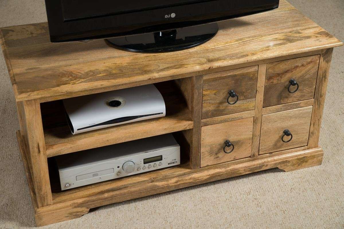 Open 42" Tv Stand | Mango Wood Coffee Table | Hi Fi Media | Casa Bella Intended For Mango Tv Stands (View 4 of 15)