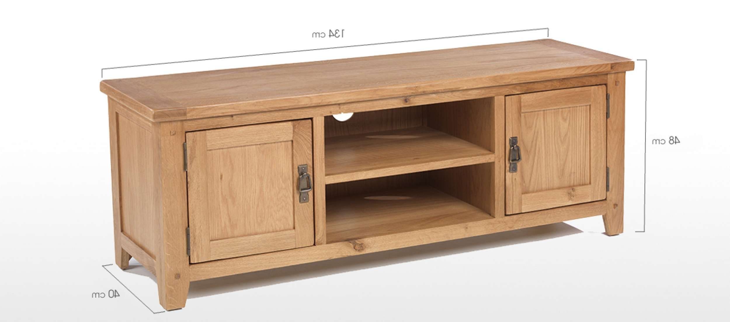 Rustic Oak Plasma Tv Stand | Quercus Living Throughout Rustic Oak Tv Stands (View 1 of 15)