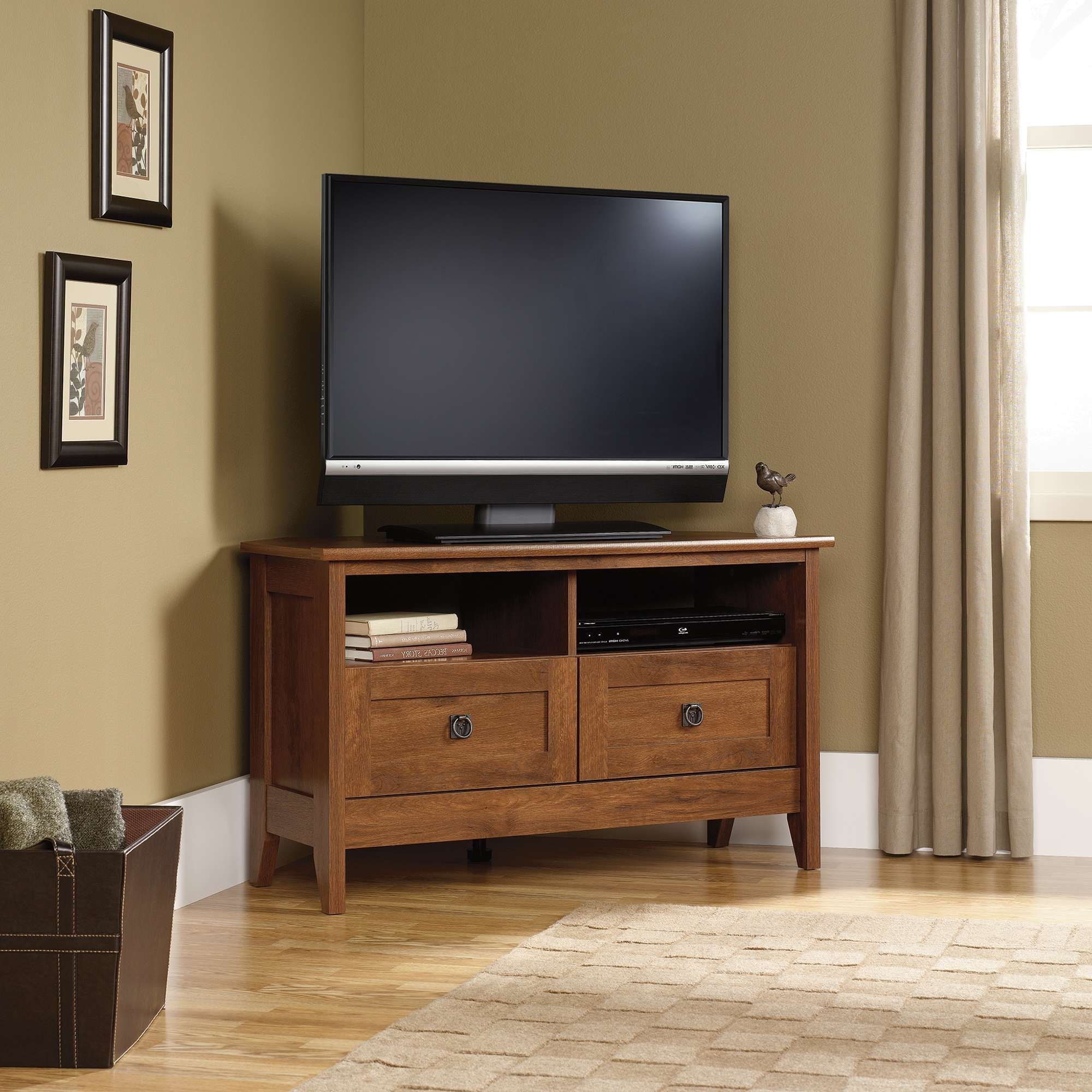 Sauder Select | Corner Tv Stand | 410627 | Sauder Intended For Corner Tv Cabinets For Flat Screen (View 1 of 20)