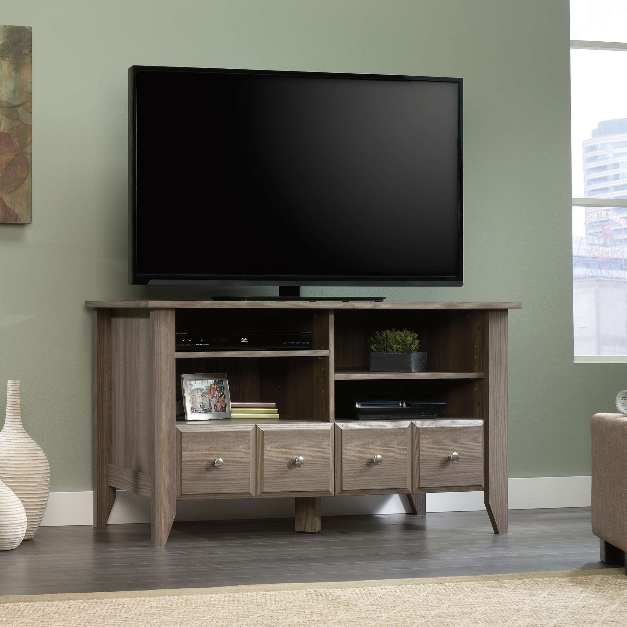 Shoal Creek | Tv Stand | 418655 | Sauder Intended For Birch Tv Stands (View 14 of 15)