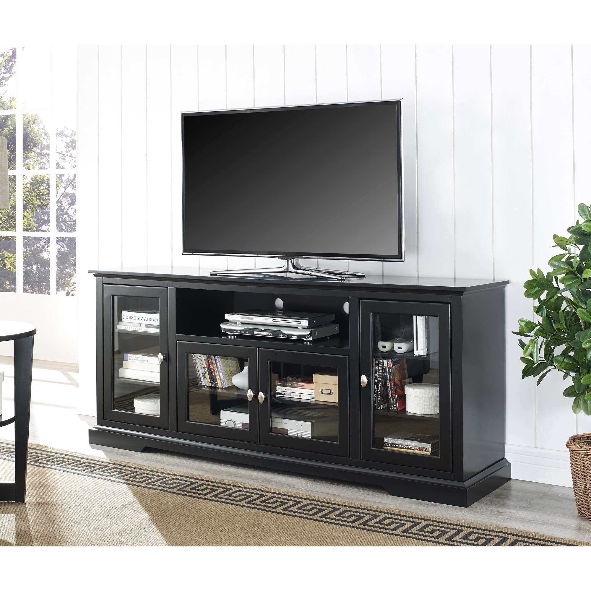 Sleek Doors Home Furniture Ideas Along With Doors Cabinet Image Regarding Black Tv Cabinets With Doors (View 9 of 20)