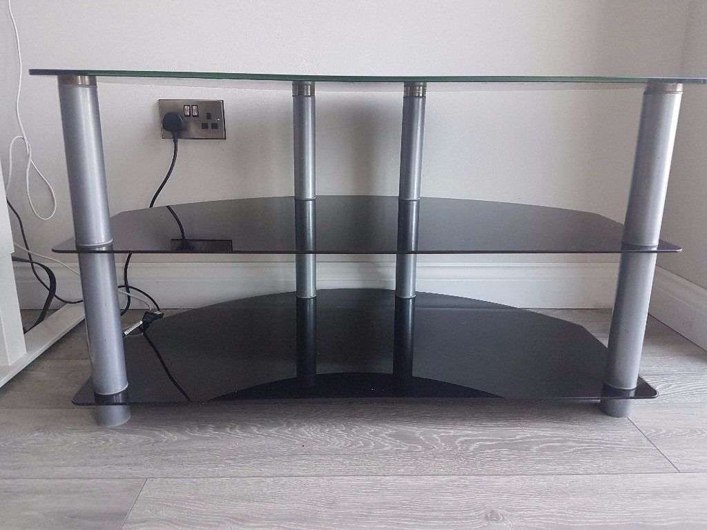 Smoked Glass Tv Stand | In Exeter, Devon | Gumtree Throughout Smoked Glass Tv Stands (View 10 of 15)