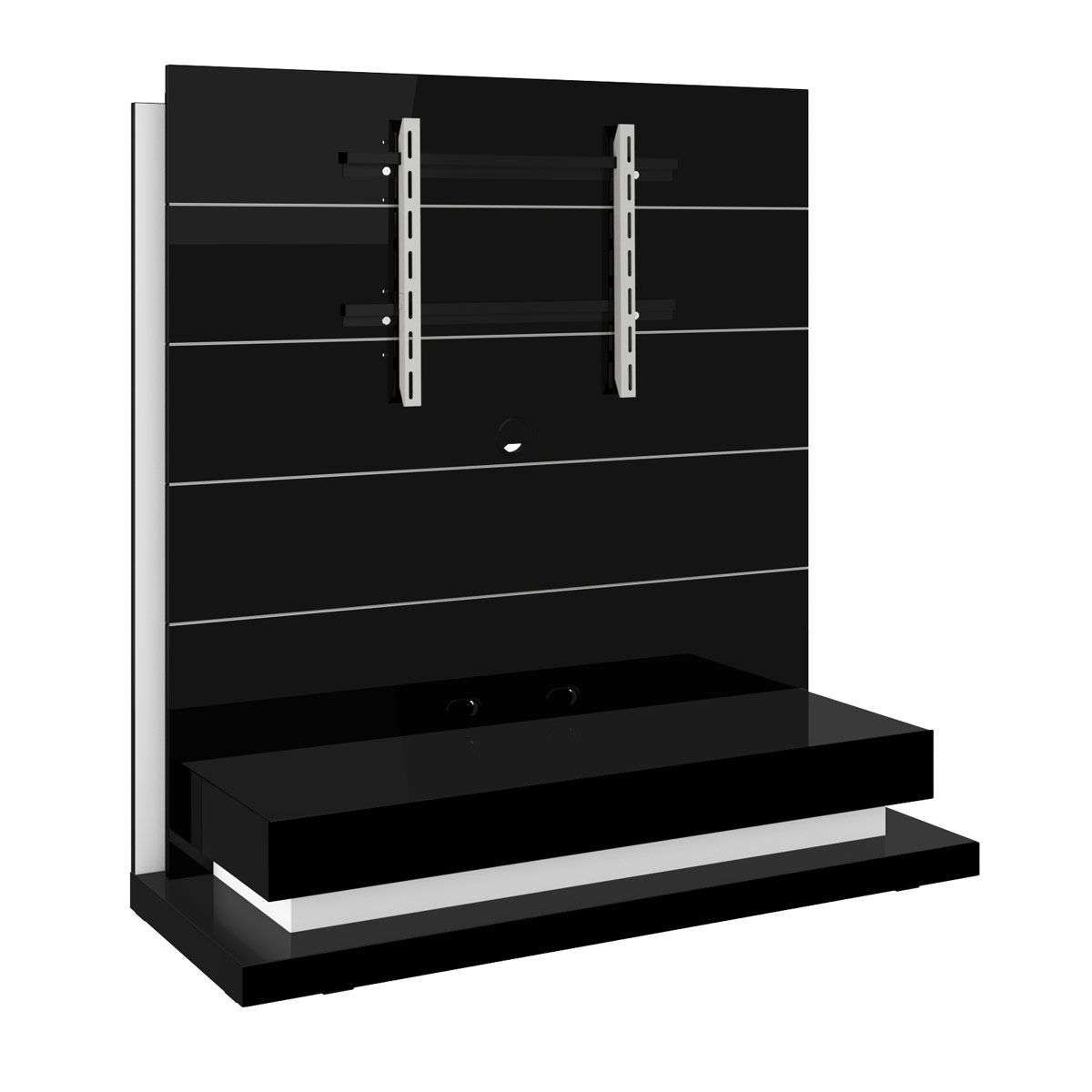 Standing Panorama Lux Black Tv Stand Pertaining To Panorama Tv Stands (View 4 of 15)