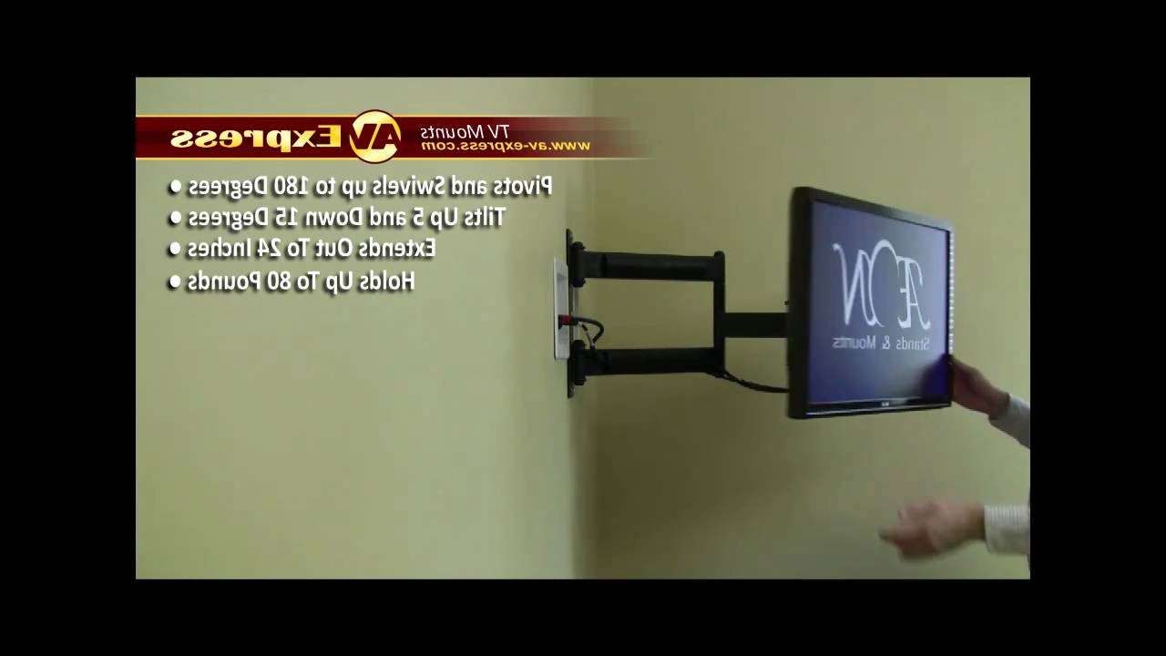Swivel Lcd Tv Wall Mount Bracket | Av Express Review – Youtube With Regard To Tv Stands Swivel Mount (Gallery 13 of 15)