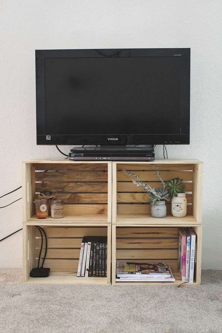 Tv : Single Shelf Tv Stands Amusing Single Shelf Wood Tv Stand Intended For Single Shelf Tv Stands (View 5 of 20)
