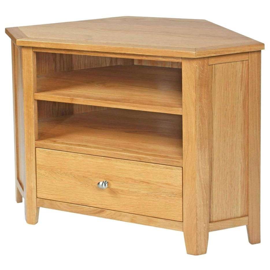 Tv Stand : Oak Corner Tv Stand 2 Door Unit With Regard To Sizing X For Corner Oak Tv Stands For Flat Screen (View 14 of 15)