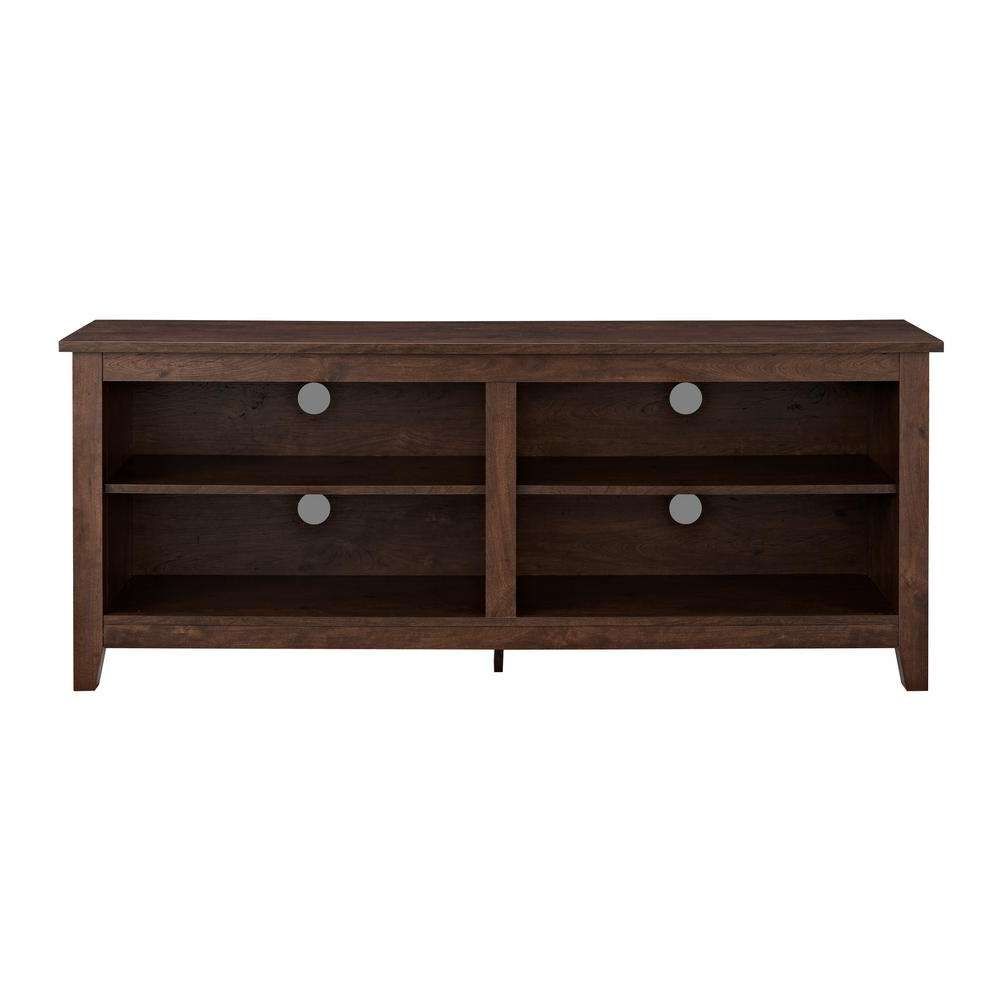 Walker Edison Furniture Company 58 In. Wood Tv Media Stand Storage Inside Wood Tv Stands (Gallery 8 of 15)