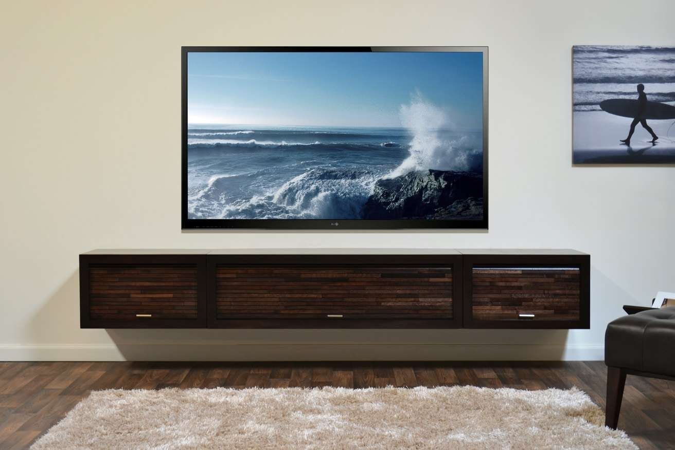 Featured Photo of 15 Inspirations Wall Mounted Tv Stands Entertainment Consoles
