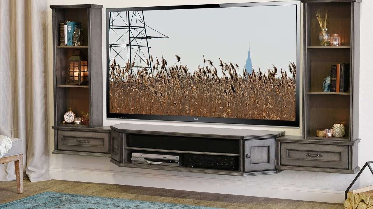 Wall Units. Amazing Wall Mount Entertainment Centers: Mounted For Wall Mounted Tv Stands Entertainment Consoles (Gallery 11 of 15)