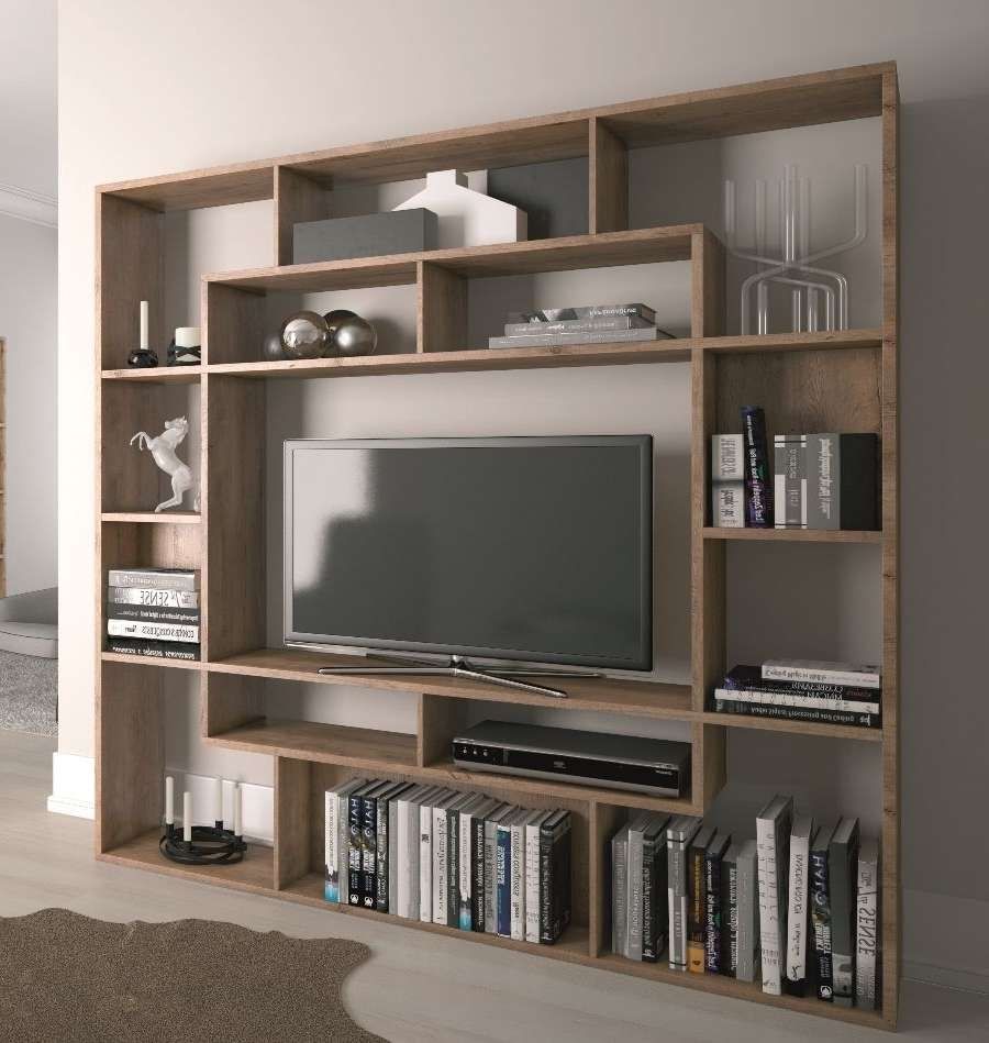 Wall Units. Glamorous Bookcase With Tv Shelf: Bookcase With Tv With Regard To Tv Stands Bookshelf Combo (Gallery 6 of 15)