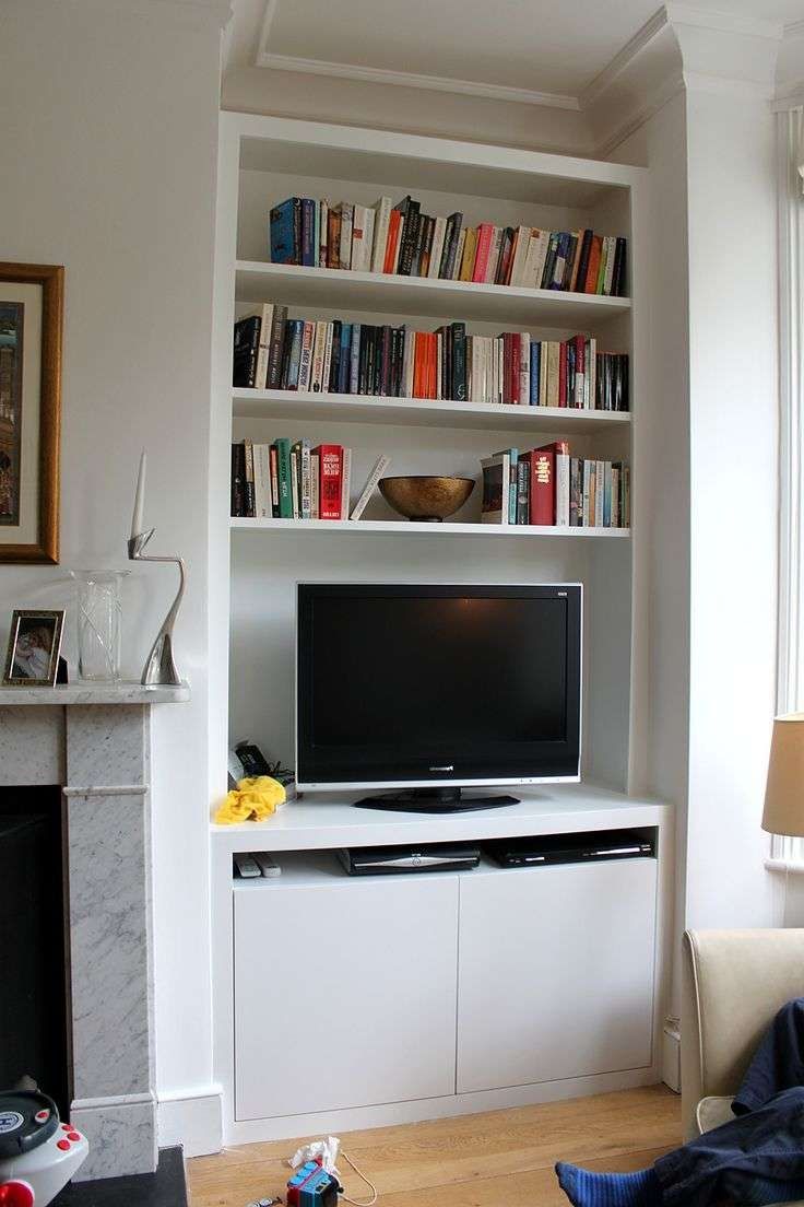 Wall Units. Glamorous Bookcase With Tv Shelf: Bookcase With Tv With Regard To Tv Stands Bookshelf Combo (Gallery 5 of 15)