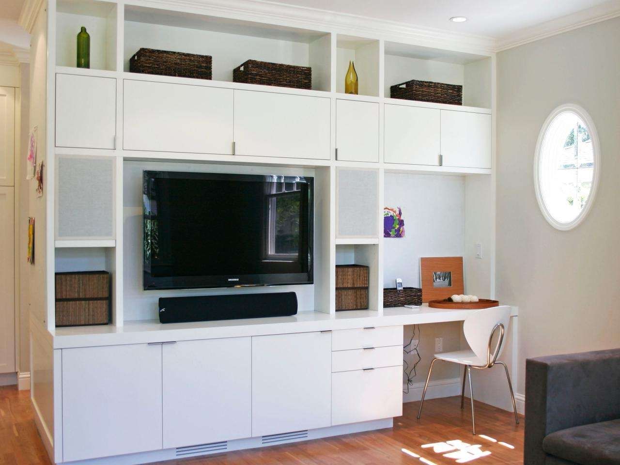 Wall Units: Outstanding Entertainment Center Desk Bookcase In Tv Stands Computer Desk Combo (View 13 of 15)