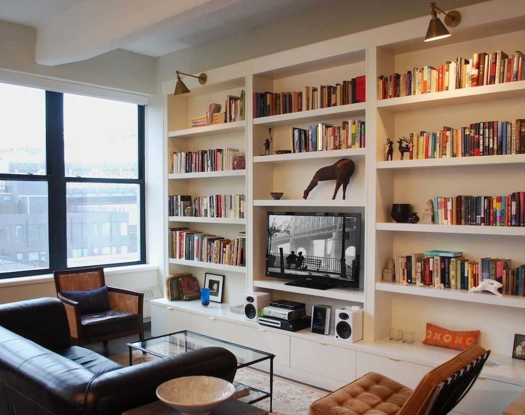Wall Units. Stunning Built In Tv Bookcase: Built In Tv Bookcase Intended For Bookshelf Tv Stands Combo (Gallery 9 of 15)