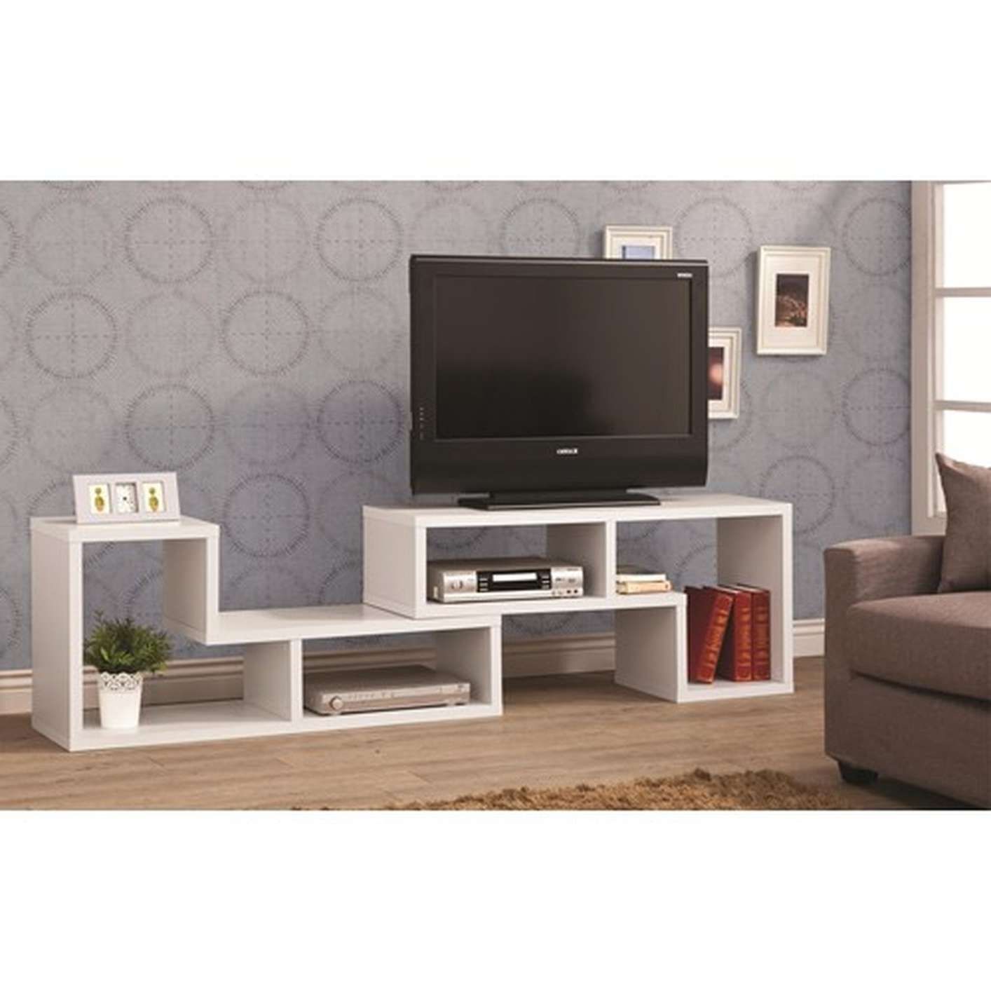 White Wood Tv Stand – Steal A Sofa Furniture Outlet Los Angeles Ca Intended For Wooden Tv Stands (View 7 of 15)