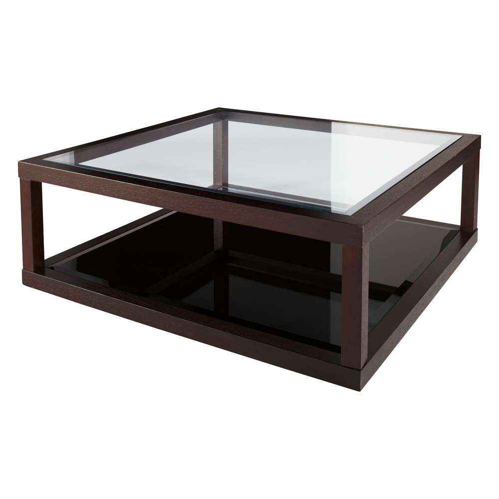 2017 Black Wood And Glass Coffee Tables Pertaining To Coffee Tables : Wood Glass Coffee Tables Brass Coffee Table‚ Light (View 2 of 20)