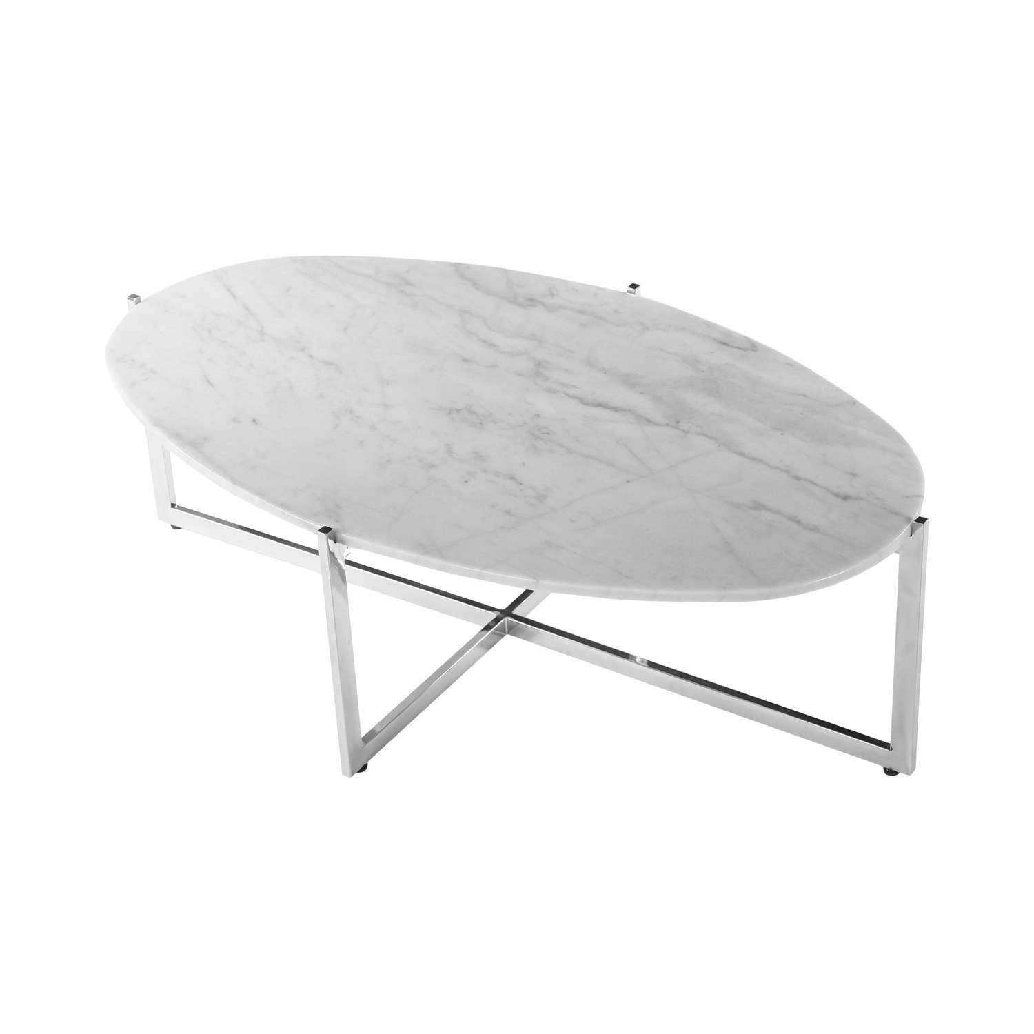 2017 Oval White Coffee Tables Intended For Coffee Tables : Faux Marble Coffee Table Top Accent Round Amazon (View 14 of 20)