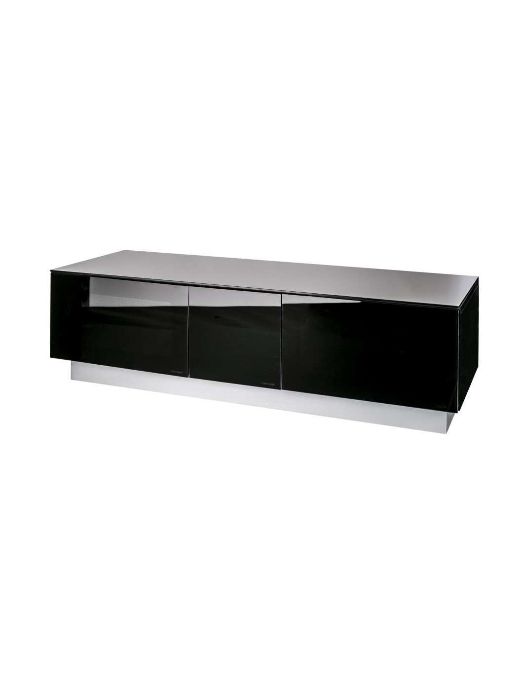 Alphason Emtmod1250 Blk Element Modular Tv Stand | 121 Tv Mounts With Black Glass Tv Cabinets (View 17 of 20)