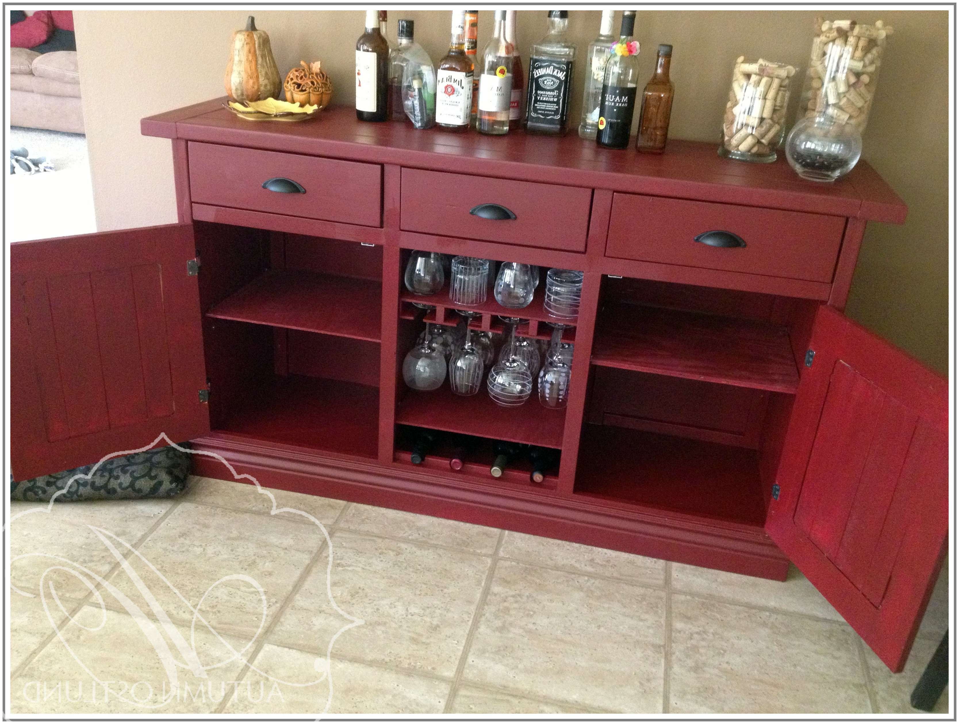Ana White | Red Sideboard – Diy Projects Pertaining To Red Sideboards (View 1 of 20)