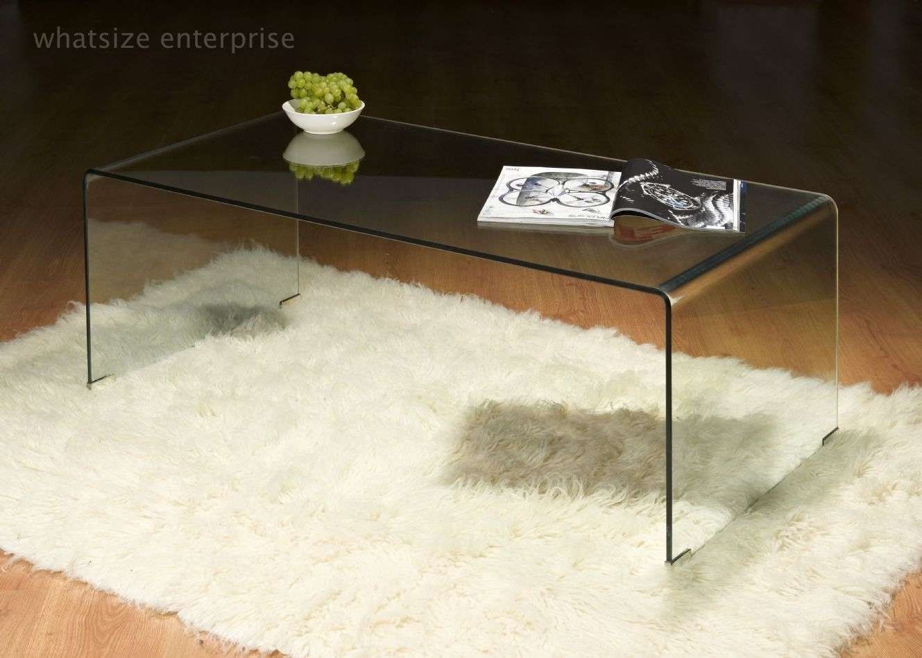 Bent Glass Coffee Table With Shelf Incredible Glass Top Table In Popular Curved Glass Coffee Tables (View 15 of 20)
