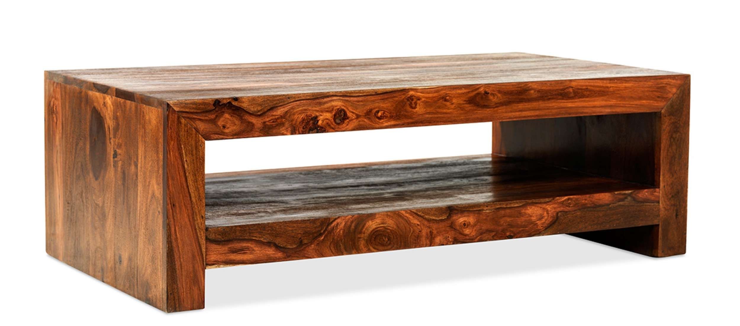 Best And Newest Sheesham Coffee Tables In Cube Sheesham Contemporary Coffee Table (View 1 of 20)