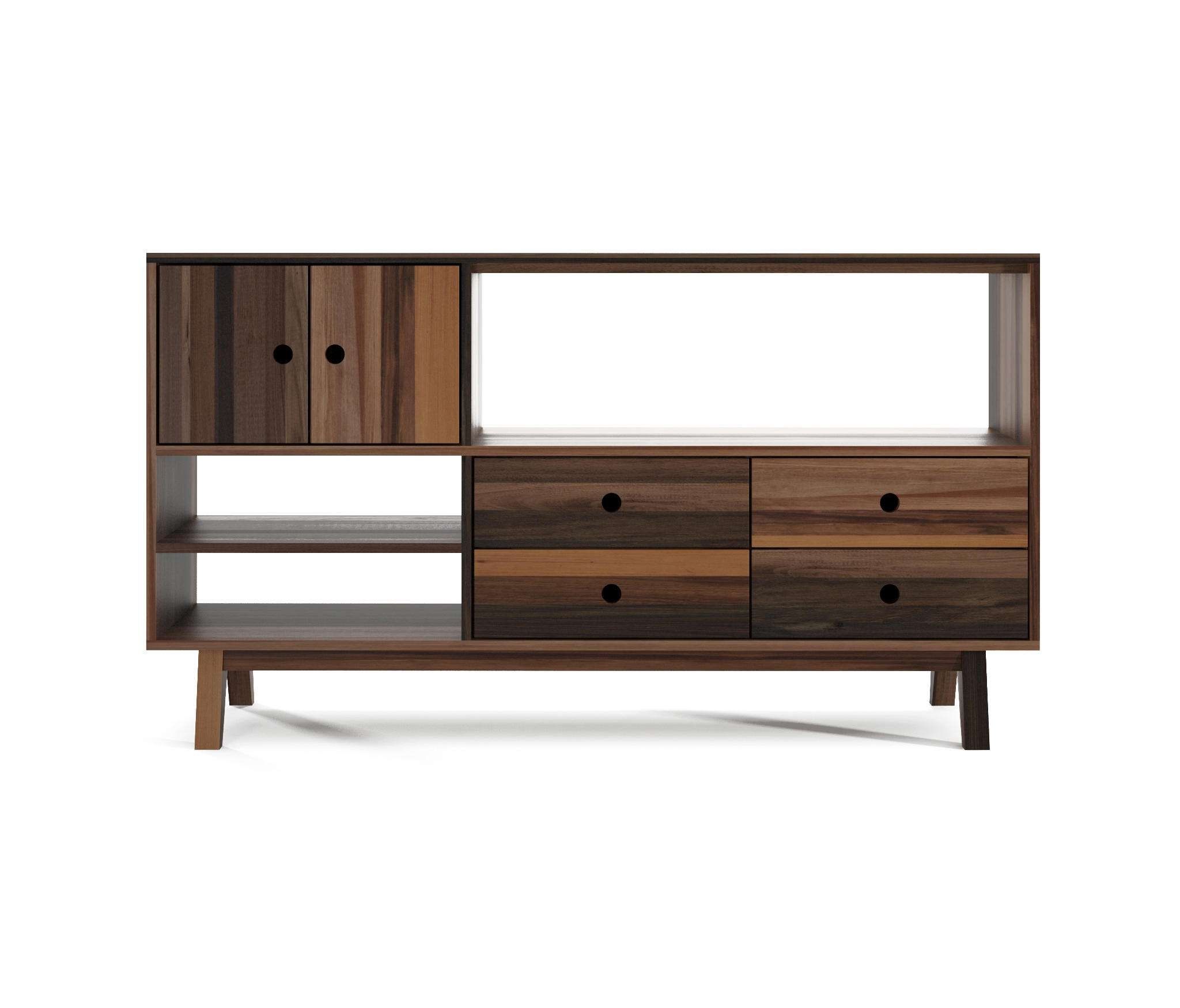 Brooklyn Sideboard 4 Drawers 2 Doors 3 Niches – Sideboards From Regarding Sideboards With Drawers (View 18 of 20)