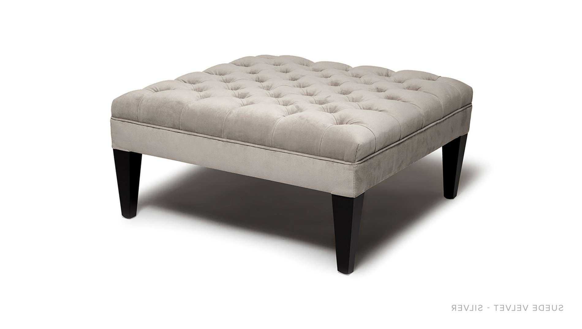 Buttoned Coffee Table/stool – Luxdeco Within Popular Exclusive Coffee Tables (View 12 of 20)