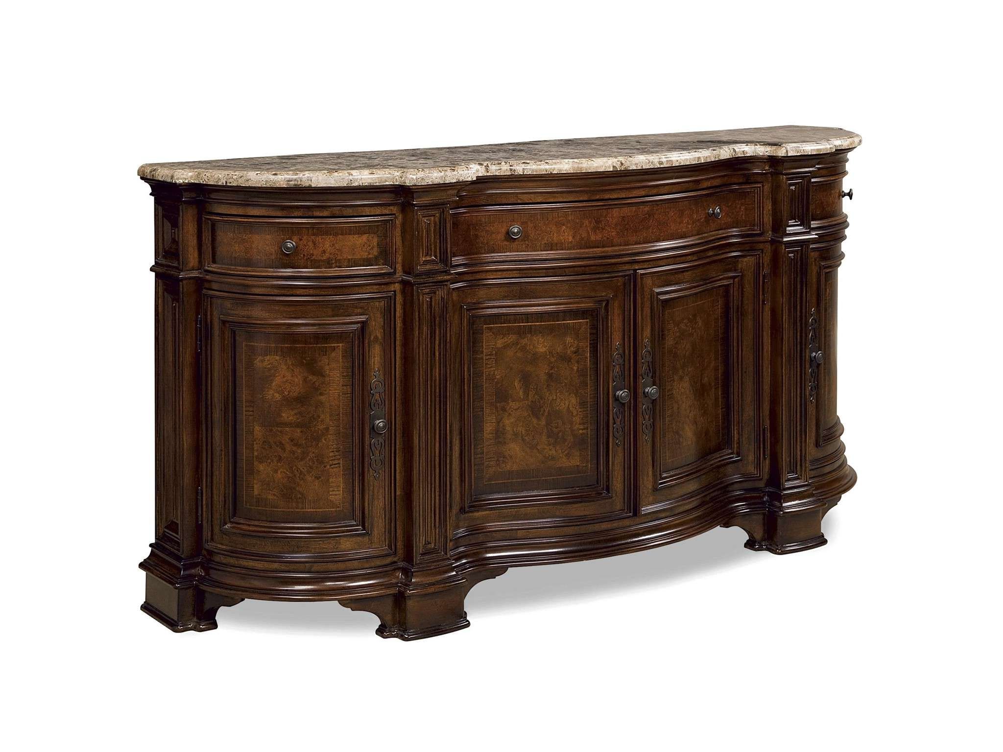 Buy Villa Cortina Sideboard Credenza With Marble Topuniversal With Regard To Marble Top Sideboards (View 3 of 20)