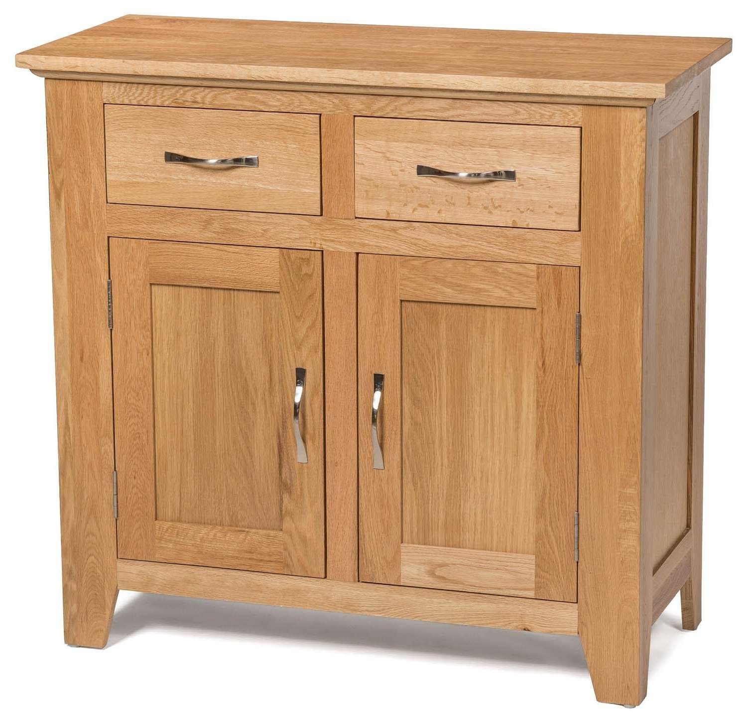 Camberley Oak Small 2 Door 2 Drawer Sideboard – Sideboards & Tops Within Small Sideboards (View 15 of 20)