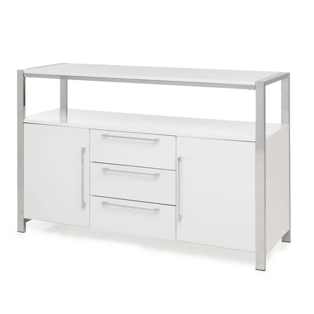 Charisma Sideboard White Gloss At Wilko Pertaining To White Sideboards (View 4 of 20)
