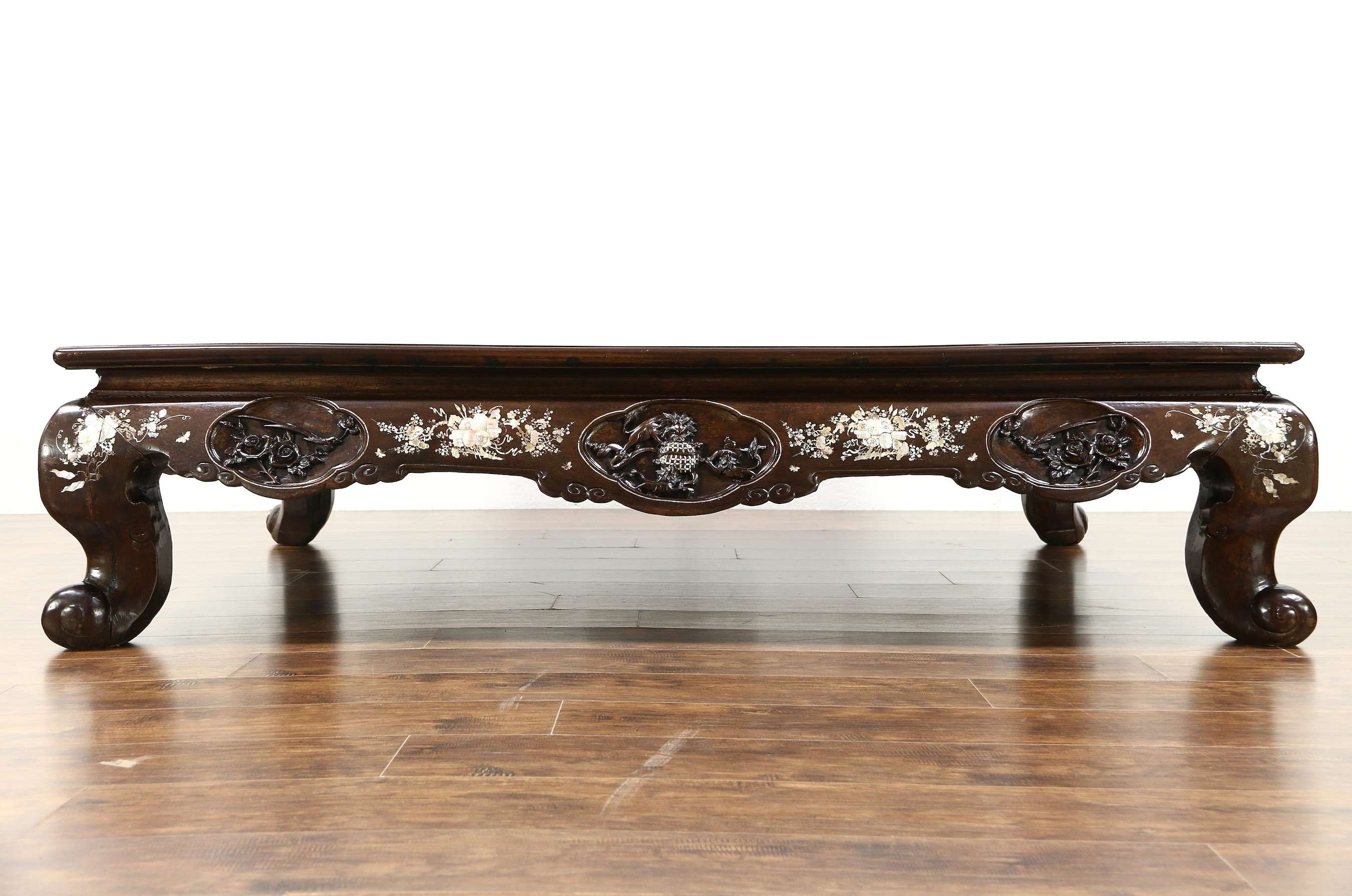 Chinese Rosewood 1860 Antique Low Banquet Dining Or Coffee Table Intended For Fashionable Chinese Coffee Tables (View 4 of 20)