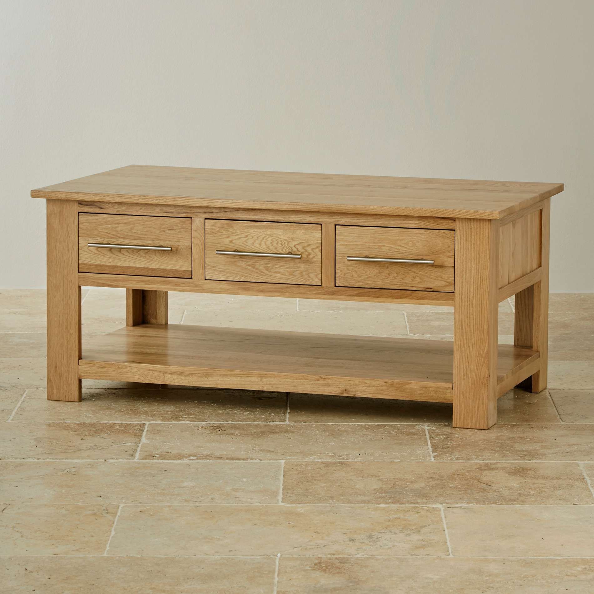 Coffee Table : Amazing Granite Coffee Table Black Square Coffee In Trendy Oak Coffee Table With Drawers (View 1 of 20)
