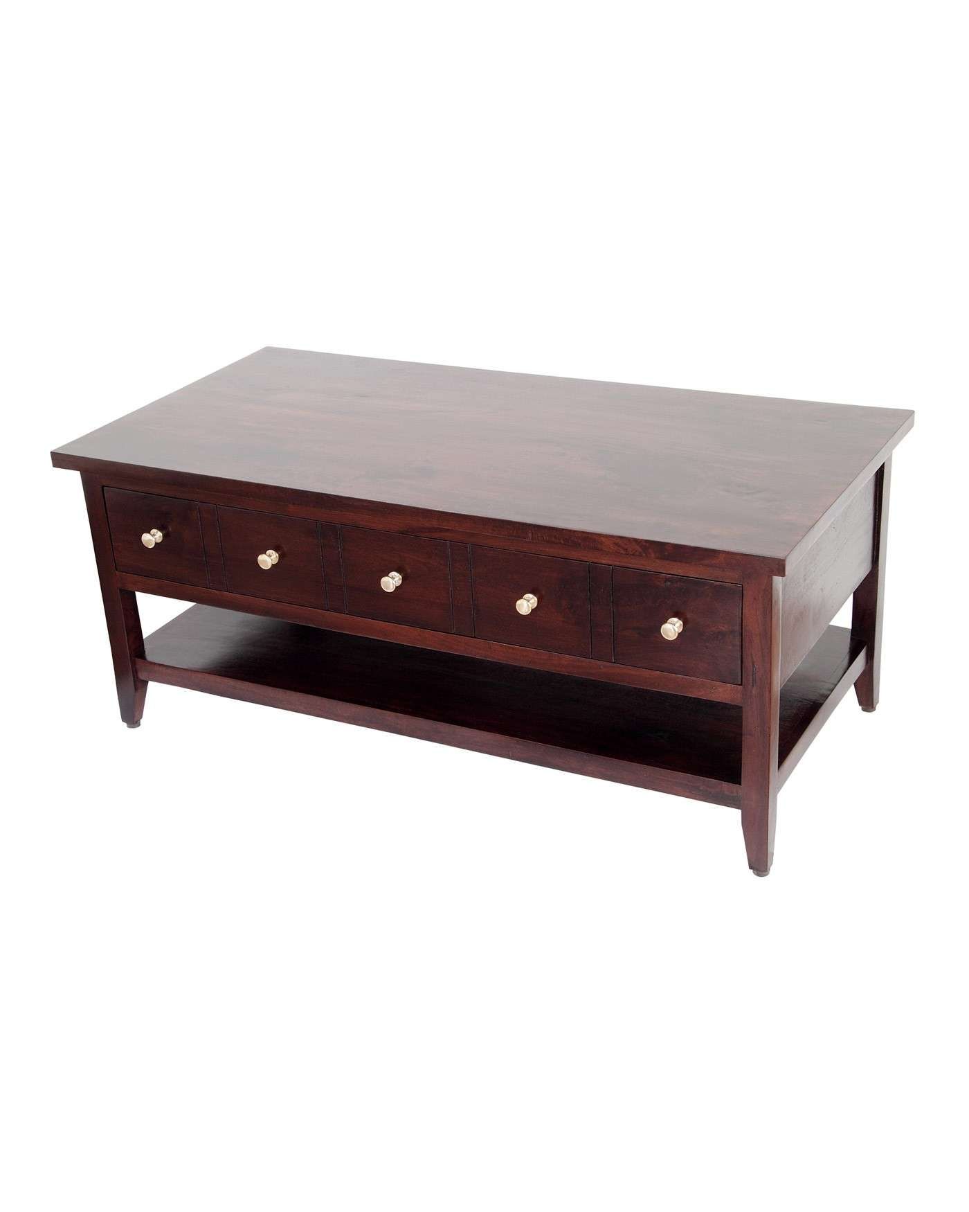 Coffee Tables : Coffee Table Dark Wood Weirs Sets With Storage Pertaining To Most Popular Dark Coffee Tables (Gallery 20 of 20)